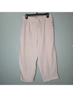 Disney Parks Aristocats Marie Pink Pants Women Fleece Sweatpants Loungewear sz M